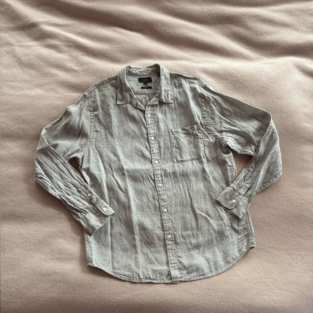 Vince Linen Button Down - image 1